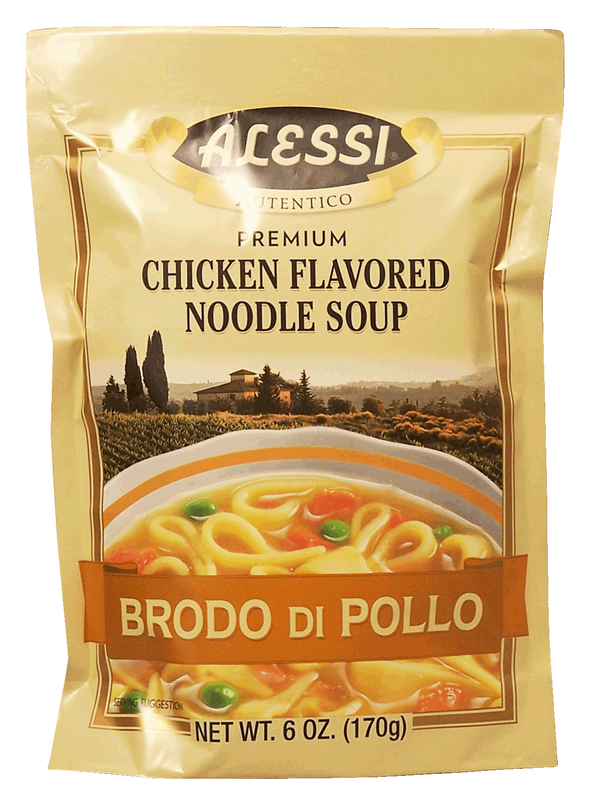 Alessi Authentico chicken flavored noodle soup dry mix Full-Size Picture